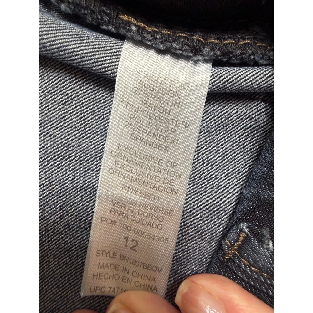 Democracy Ab Solution Jeans Sz 12 Dark Indigo Blue EUC‎ Stretch Slimming Classic - Picture 4 of 5